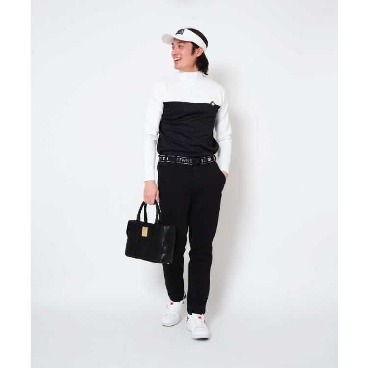 V12 ゴルフ モックシャツ メンズ 長袖 シャツ ハイネック モック