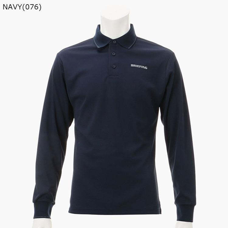 ◆美品◆ BRIEFING 長袖ポロシャツ 黒 BRIEFING GOLF（ブリーフィングゴルフ） ブリーフィング ゴルフ