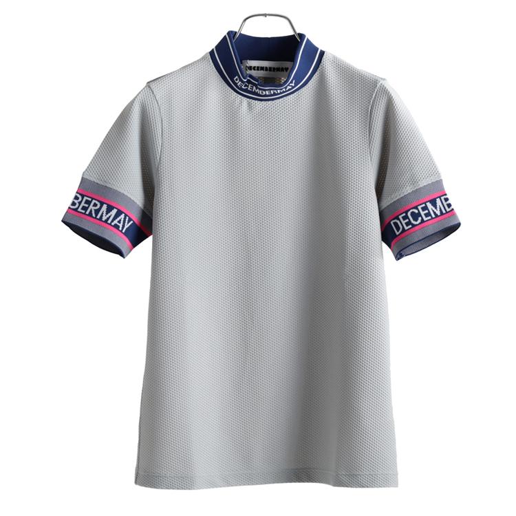 ディセンバーメイ ゴルフ モックシャツ レディース 半袖 バックライン