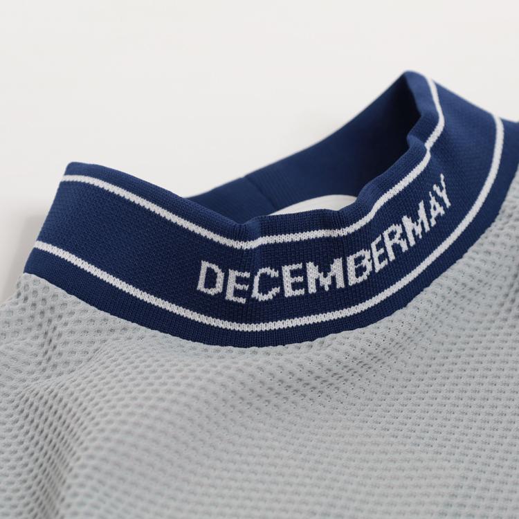 ディセンバーメイ ゴルフ モックシャツ レディース 半袖 バックライン