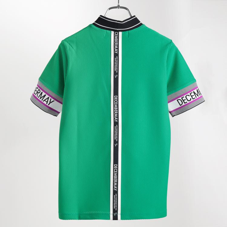 ディセンバーメイ ゴルフ モックシャツ レディース 半袖 バックライン ハイネック 吸水速乾 メッシュ シャツ 無地 ゴルフウェア ブランド DECEMBERMAY 2-305-0134 ディセンバーメイ ゴルフ モックシャツ レディース 半袖 バックライン