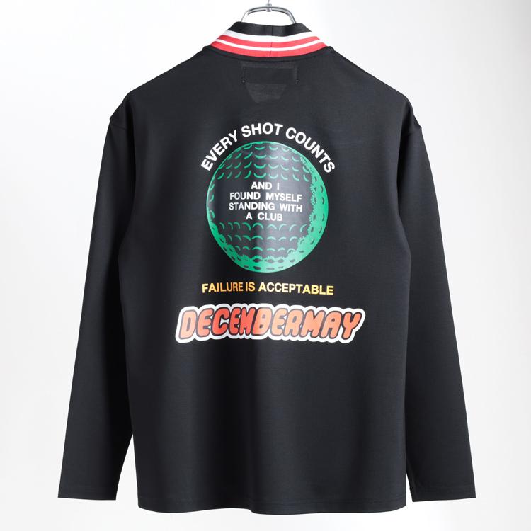 ディセンバーメイ ゴルフ モックシャツ メンズ レディース 長袖 ハイネック モックネック シャツ 吸水速乾 ストレッチ UVカット 無地 ゴルフウェア ブランド ロゴ DECEMBERMAY 4-412-1106 ディセンバーメイ ゴルフ モックシャツ メンズ レディース 長袖