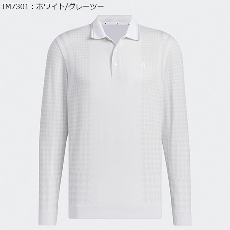 adidas（アディダス） ゴルフ ポロシャツ メンズ 長袖 シャツ ポロ