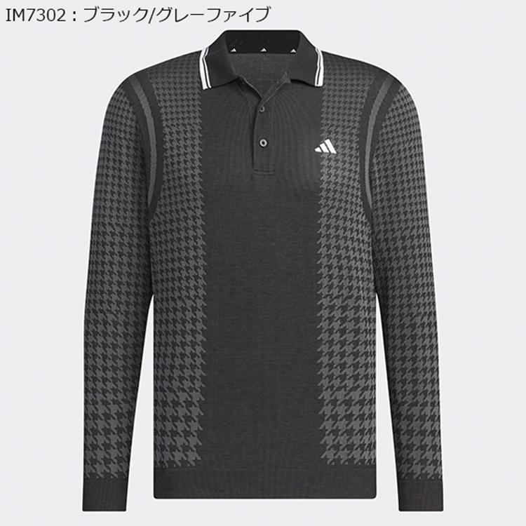 adidas（アディダス） ゴルフ ポロシャツ メンズ 長袖 シャツ ポロ