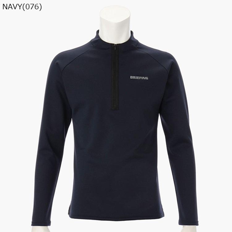 ブリーフィングゴルフ　XS 長袖　 ハーフジップ BRIEFING ゴルフ 長袖ハーフ ZIP XS ネイビー