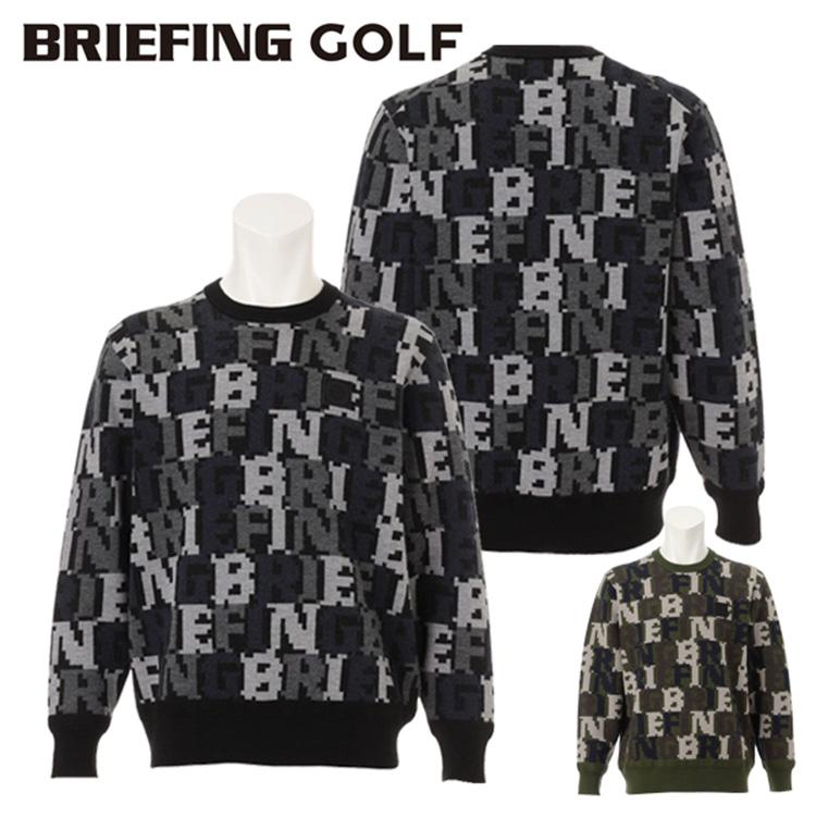 ブリーフィング ゴルフ ニット メンズ セーター 長袖 プルオーバー  