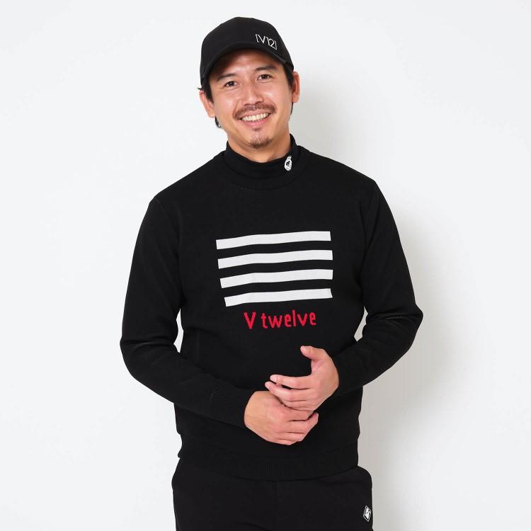 V12（ヴィ・トゥエルヴ） ゴルフ ニット メンズ 長袖 プルオーバー