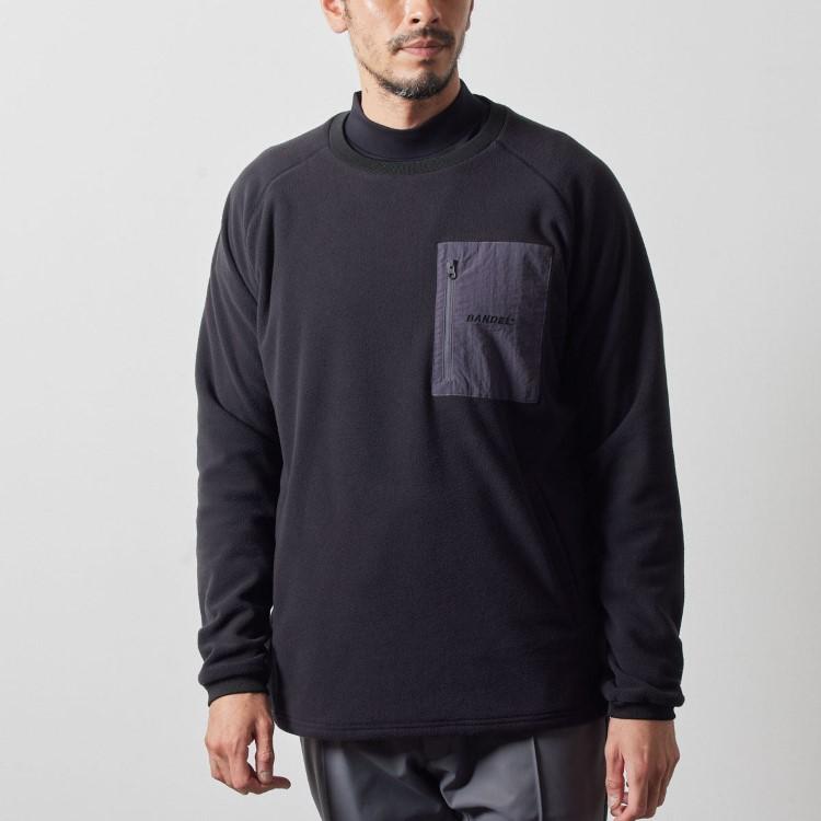 BANDEL バンデル ゴルフ フリース メンズ 長袖 保温 軽量 クルーネック