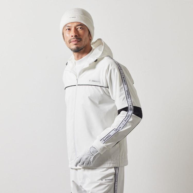 バンデル ゴルフ ブルゾン メンズ 長袖 パーカー フード フルジップ サイドライン 撥水 ウォッシャブル コーデュラ ジャケット ゴルフウェア ブランド 無地 ロゴ BANDEL GOLF BGS-4AWPZP BANDEL バンデル ゴルフ ブルゾン メンズ 長袖 パーカー フード