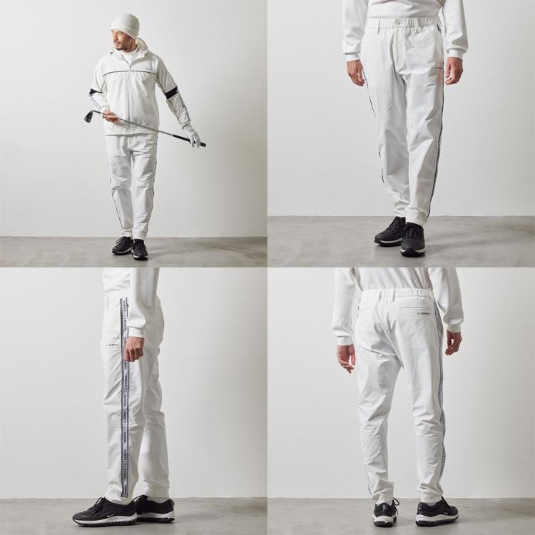 バンデル ゴルフ パンツ メンズ コーデュラナイロン 裾リブ サイドライン フルレングス 10分丈 長ズボン ストレッチ 撥水 ゴルフウェア ブランド 無地 ロゴ BANDEL GOLF BGS-4AWPLP BANDEL（バンデル） ゴルフ パンツ メンズ コーデュラナイロン 裾リブ