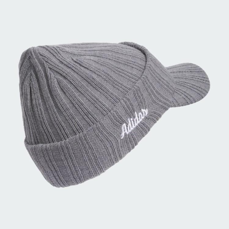 アディダスゴルフ◆ハーフジップ ウール100% ニット ジャケット グレー M adidas（アディダス） ゴルフ ニットキャップ メンズ 帽子 キャップ
