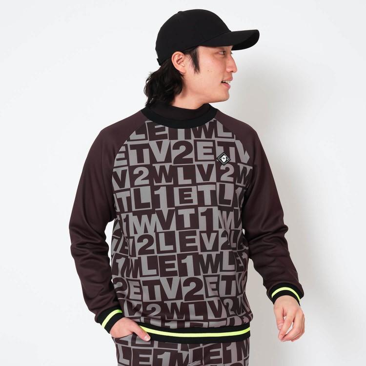 V12 ゴルフ スウェット メンズ 長袖 プルオーバー トレーナー クルーネック ゴルフウェア ストレッチ ブランド 総柄 ロゴ シンプル V122420-SW17 V12（ヴィ・トゥエルヴ） ゴルフ スウェット メンズ 長袖 プルオーバー