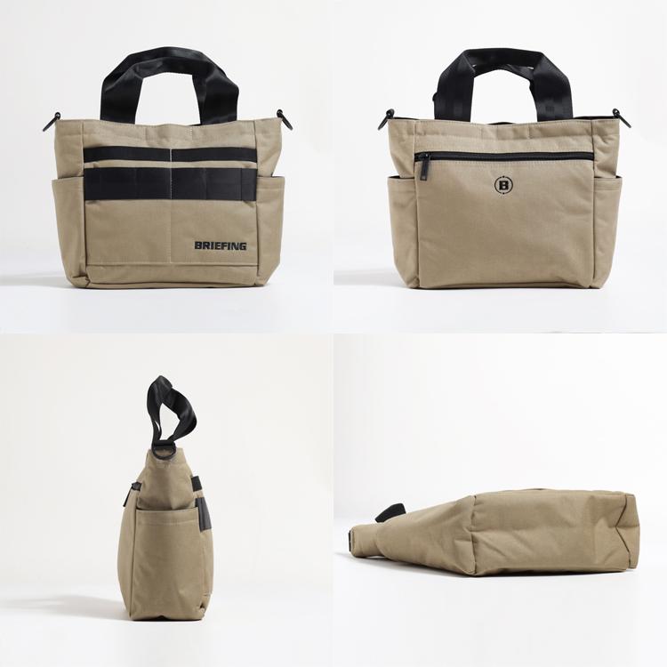 BRIEFING GOIF ラウンドバック カートトートバッグ ベージュ【美品】 BRIEFING GOLF（ブリーフィングゴルフ） ブリーフィング ゴルフ