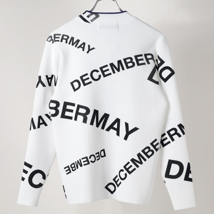 DECEMBERMAY ディセンバーメイ モックネック長袖Tシャツ プリント