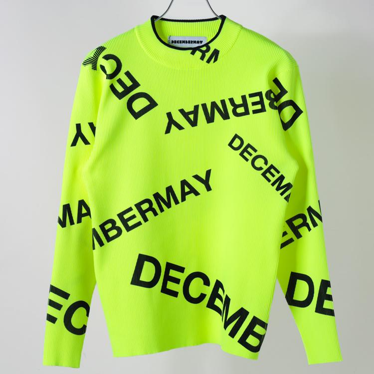 美品 DECEMBERMAY ディセンバーメイ セーター ニット ビッグサイズ ディセンバーメイ ゴルフ ニット メンズ 長袖 ハイネック モックネック