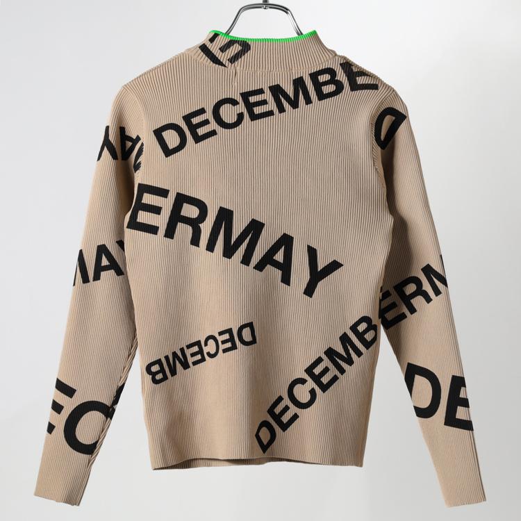 ディセンバーメイ ゴルフ ニット レディース 長袖 ハイネック モック