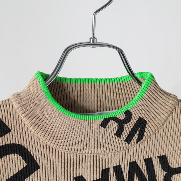 ディセンバーメイ ゴルフ ニット レディース 長袖 ハイネック モック