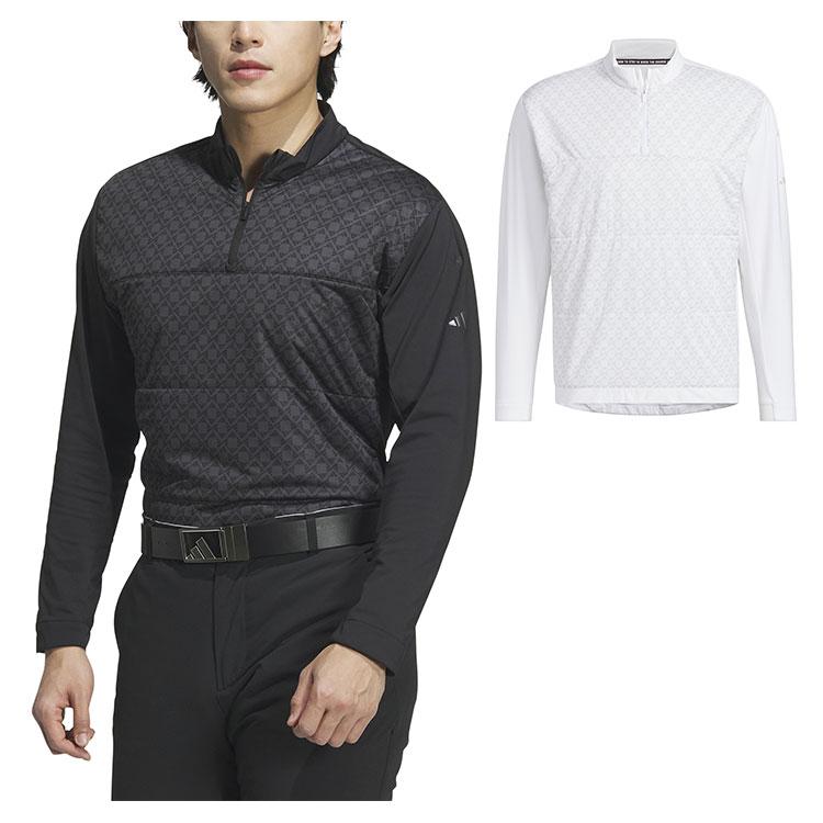 アディダス ゴルフ ジャケット メンズ 長袖 フルジップジャケット 保温 吸放湿 ストレッチ ゴルフウェア ブランド 無地 JSB95 adidas golf adidas（アディダス） ゴルフ ジャケット メンズ 長袖 フルジップ