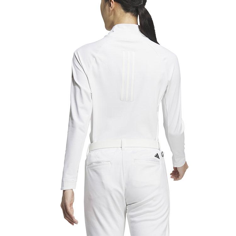 アディダス ゴルフ ハイネックシャツ レディース 長袖 シャツ キルト 保温 吸放湿 ストレッチ ゴルフウェア ブランド 無地 JSC05 adidas golf adidas（アディダス） ゴルフ ハイネックシャツ レディース 長袖
