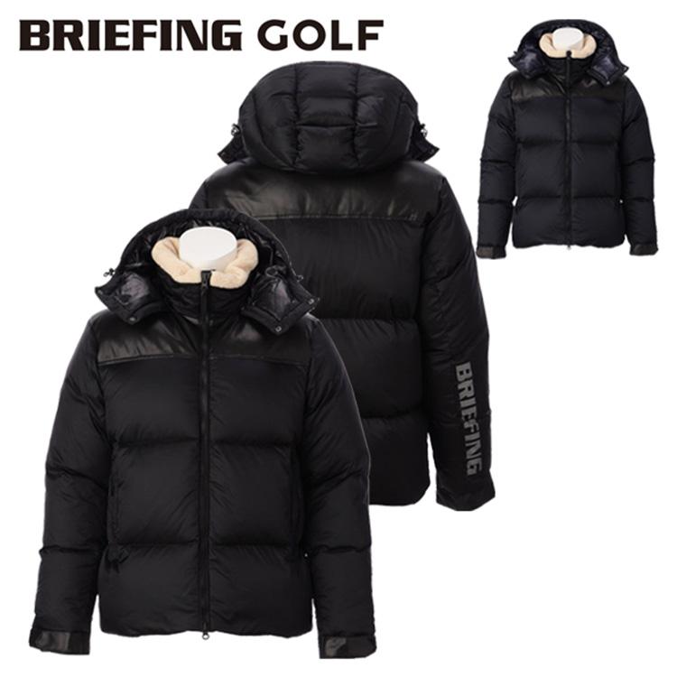 ブリーフィング ゴルフ ダウン メンズ ダウンジャケット ブルゾン フード 長袖 リモンタ フルジップ 中綿 裏ボア 保温 ゴルフウェア ブランド 無地 ロゴ BRIEFING GOLF BRG243MB8 BRIEFING GOLF（ブリーフィングゴルフ） ブリーフィング ゴルフ ダウン