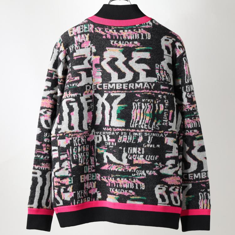 ディセンバーメイ ゴルフ ブルゾン メンズ 長袖 ニットブルゾン