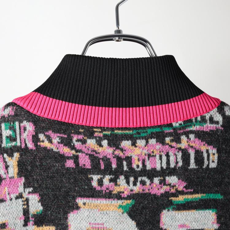 ディセンバーメイ ゴルフ ブルゾン メンズ 長袖 ニットブルゾン