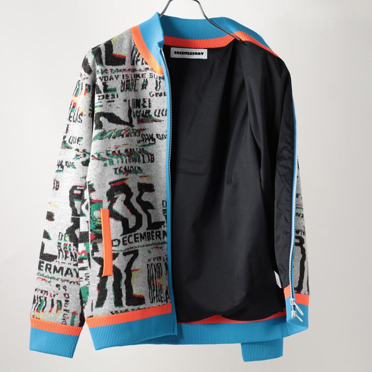 ディセンバーメイ ゴルフ ブルゾン メンズ 長袖 ニットブルゾン