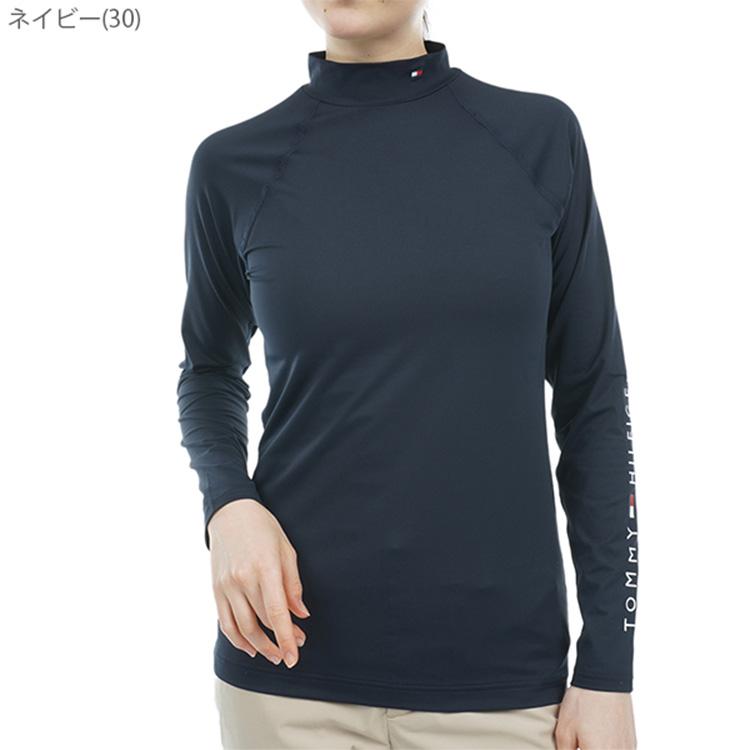 新品　トミーヒルフィガーゴルフ　モックネック　長袖シャツ　カットソー　ネイビー TOMMY HILFIGER GOLF トミーヒルフィガー ゴルフ モックシャツ