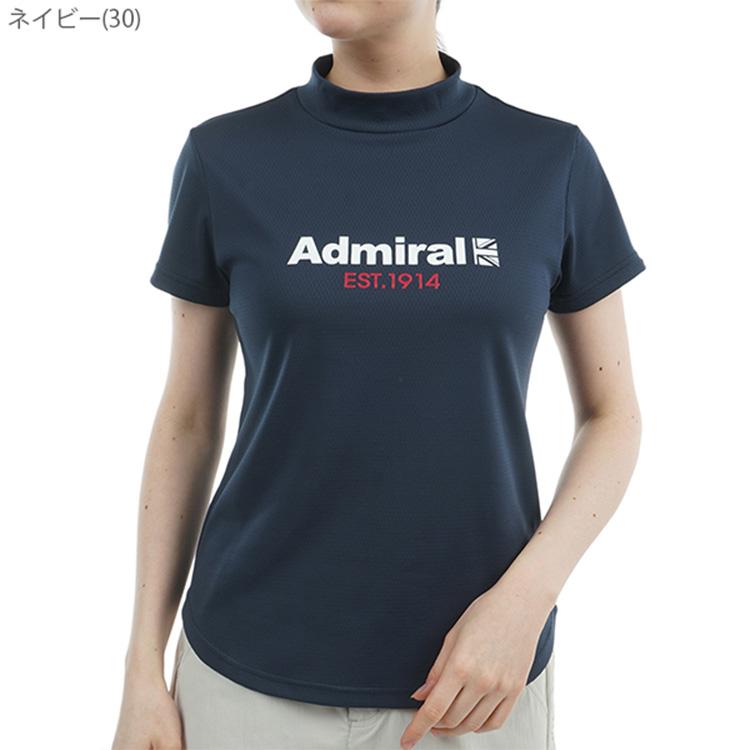 アドミラルゴルフ　レディース　モックネック　シャツ　半袖　S Admiral Golf（アドミラルゴルフ） シャツ モックシャツ レディース