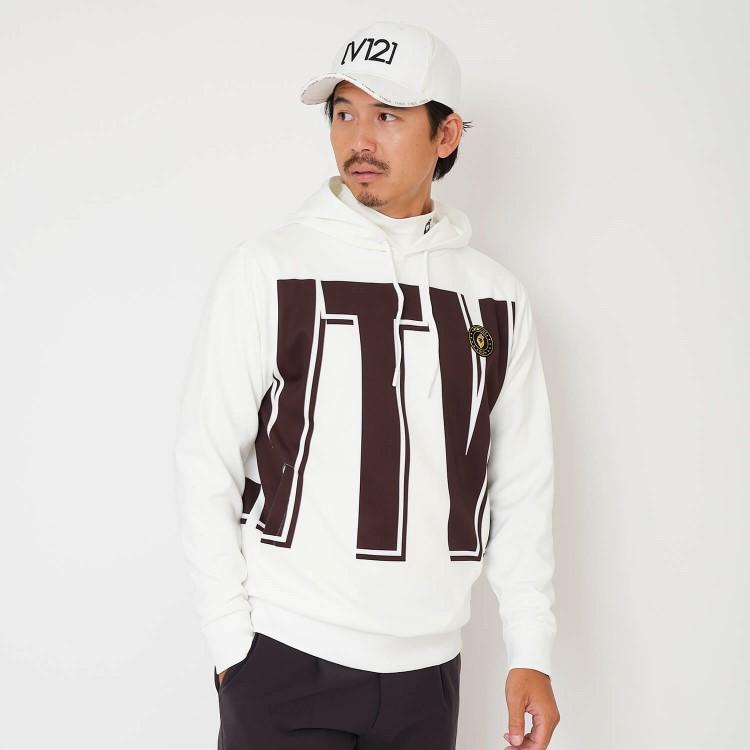 V12（ヴィ・トゥエルヴ） ゴルフ パーカー メンズ 長袖 プルオーバー