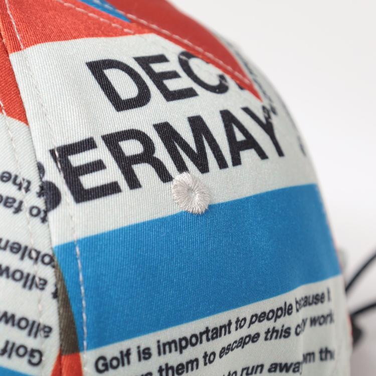 ディセンバーメイ ゴルフ キャップ メンズ レディース 撥水 速乾 帽子 総柄 グラフィック フリーサイズ ゴルフキャップ ゴルフウェア ブランド DECEMBERMAY 3-999-5031 ディセンバーメイ ゴルフ キャップ メンズ レディース 撥水 速乾 帽子