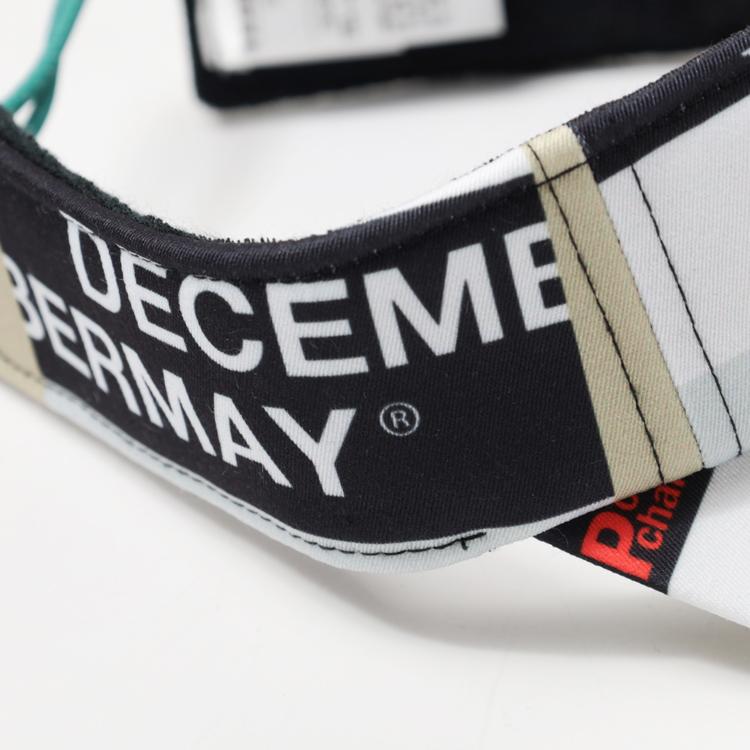 ディセンバーメイ ゴルフ サンバイザー メンズ レディース 帽子 速乾