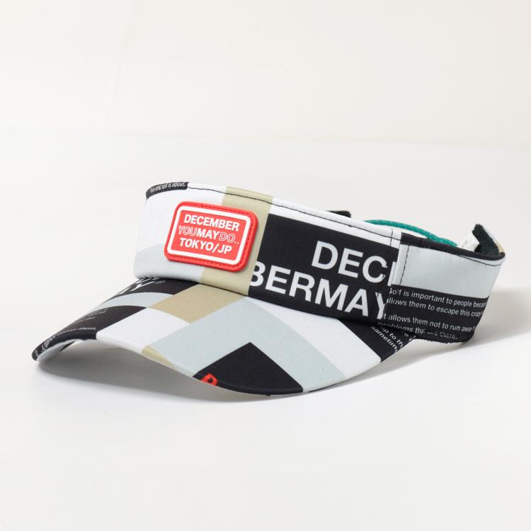 ディセンバーメイ ゴルフ サンバイザー メンズ レディース 帽子 速乾