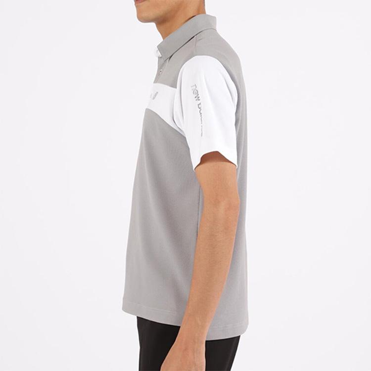 ニューバランス ゴルフ ポロシャツ メンズ 半袖 シャツ ストレッチ カラーシャツ ゴルフウェア 無地 ロゴ ライン 春 夏 秋 ブランド 0125168003 New Balance golf New Balance Golf（ニューバランスゴルフ） ニューバランス ゴルフ