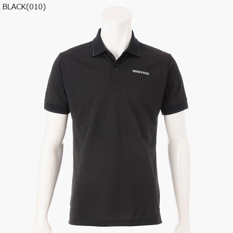 【超美品】BRIEFING　ポロシャツ　バックロゴ　ブラック　S　ゴルフ BRIEFING GOLF（ブリーフィングゴルフ） ブリーフィング ゴルフ