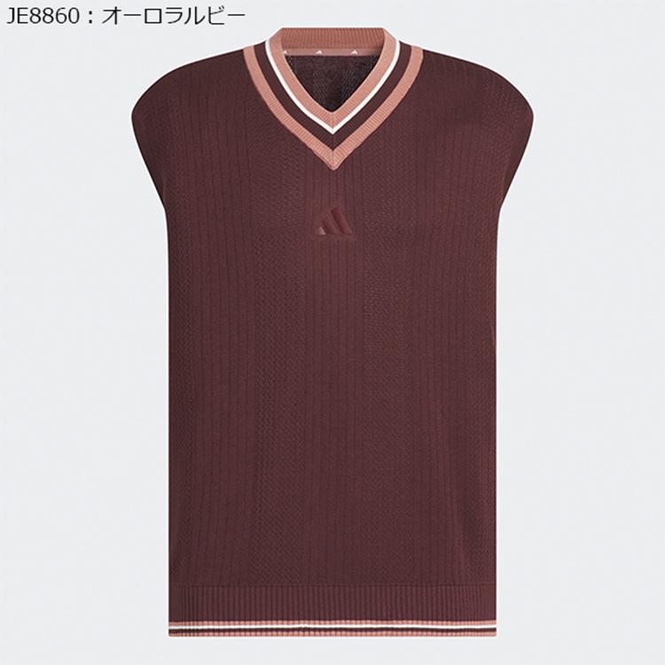 adidas（アディダス） ゴルフ ベスト メンズ レディース Vネック