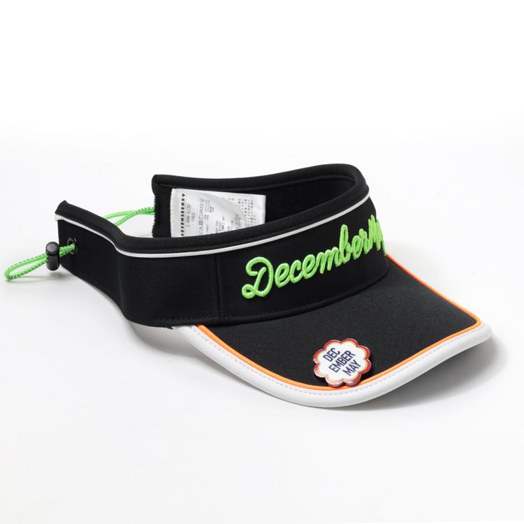 ディセンバーメイ ゴルフ サンバイザー メンズ レディース マーカー