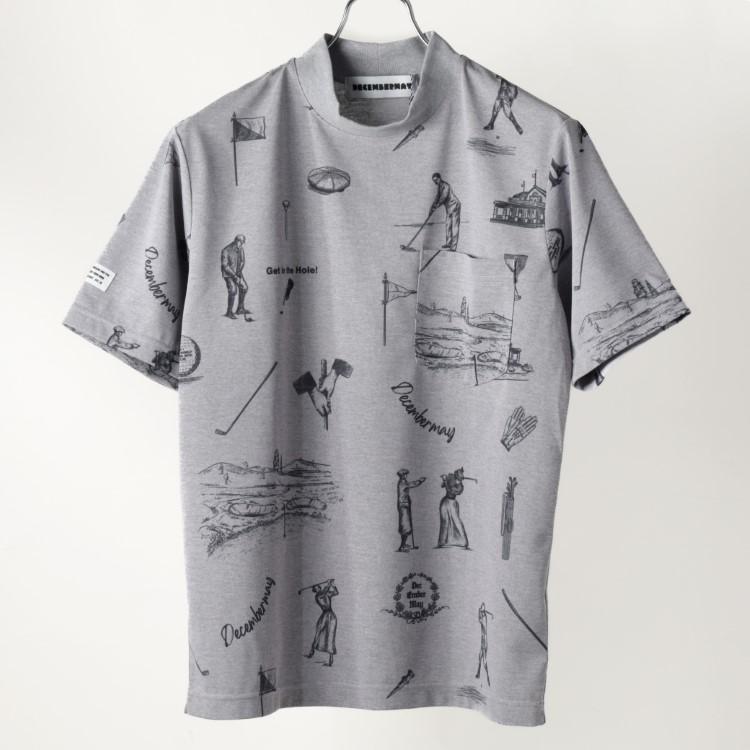 ディセンバーメイ　メンズ　ゴルフウェア ディセンバーメイ ゴルフ モックシャツ メンズ レディース 半袖