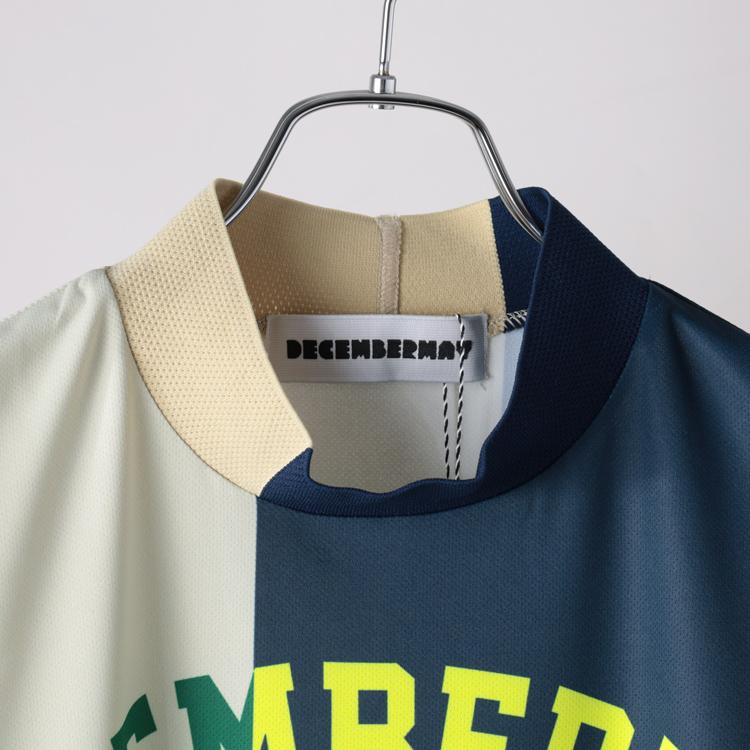 極美品✨ ディセンバーメイ モックネックシャツ 半袖 メッシュ 通気性◎ ディセンバーメイ ゴルフ モックシャツ メンズ 半袖 接触冷感 吸汗速乾