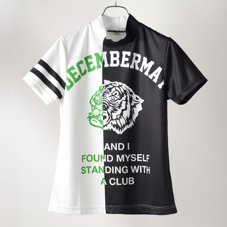 ディセンバーメイ　ゴルフウェア ディセンバーメイ ゴルフ モックシャツ レディース 半袖 メッシュ