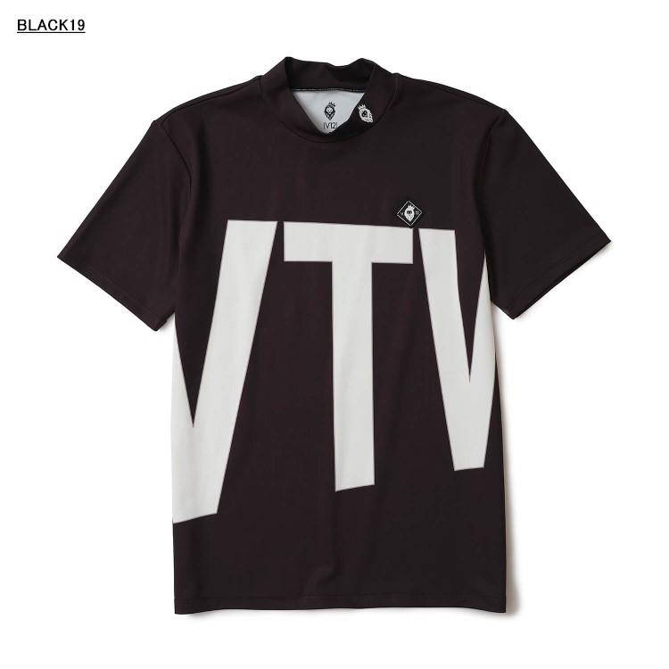 V12 ゴルフ モックシャツ メンズ 半袖 シャツ ハイネック モックネック