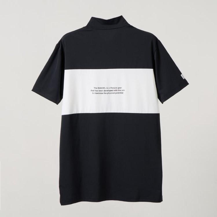 【美品】BANDEL バンデル モックネック　半袖シャツ　メンズ BANDEL（バンデル） ゴルフ モックシャツ メンズ 半袖 シャツ