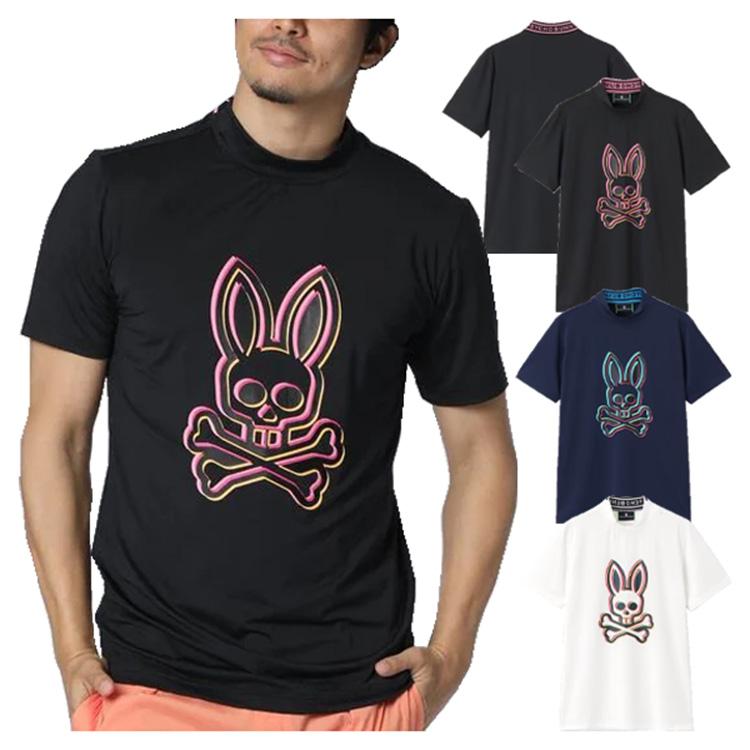 Psycho Bunny（サイコバニー） ゴルフ モックシャツ メンズ 半袖