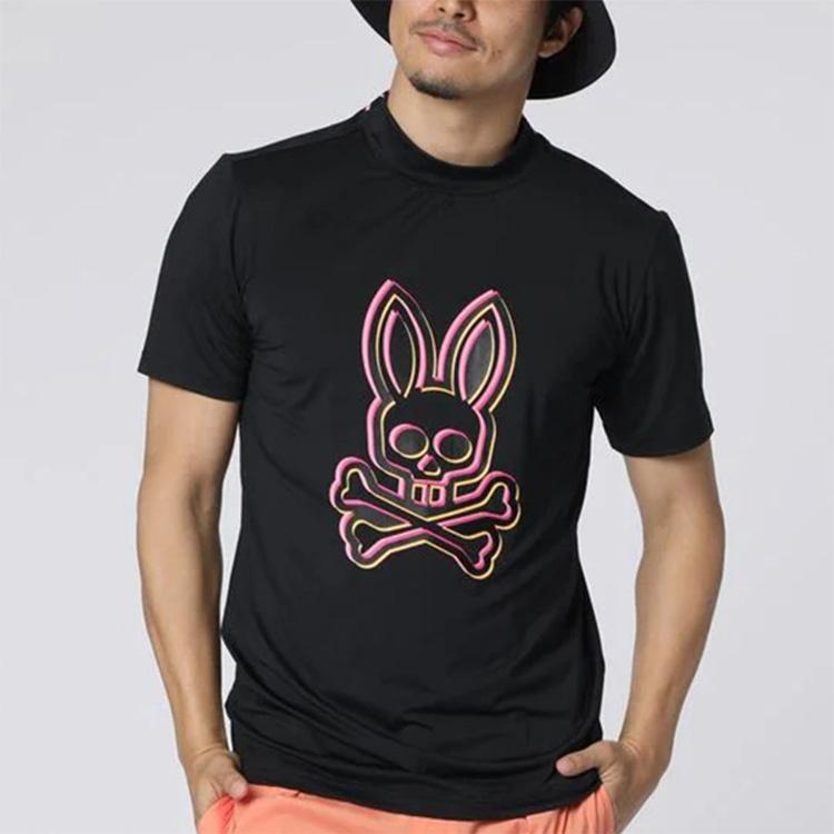 Psycho Bunny（サイコバニー） ゴルフ モックシャツ メンズ 半袖