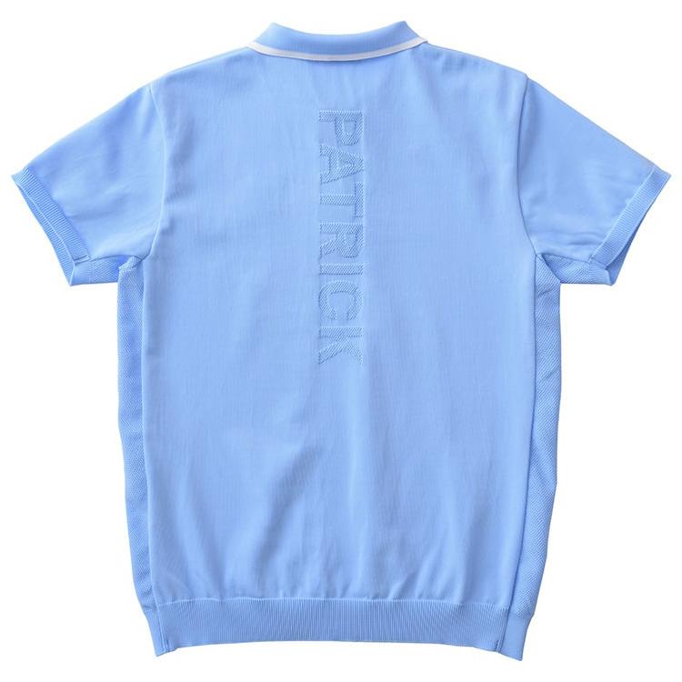 パトリック ゴルフ ポロシャツ メンズ 半袖 シャツ ポロ ニット 軽量 ストレッチ 無地 バックロゴ ゴルフウェア ブランド ロゴ PATRICK GOLF 241-110 241-112 241-116 PATRICK（パトリック） ゴルフ ポロシャツ メンズ 半袖 シャツ ポロ