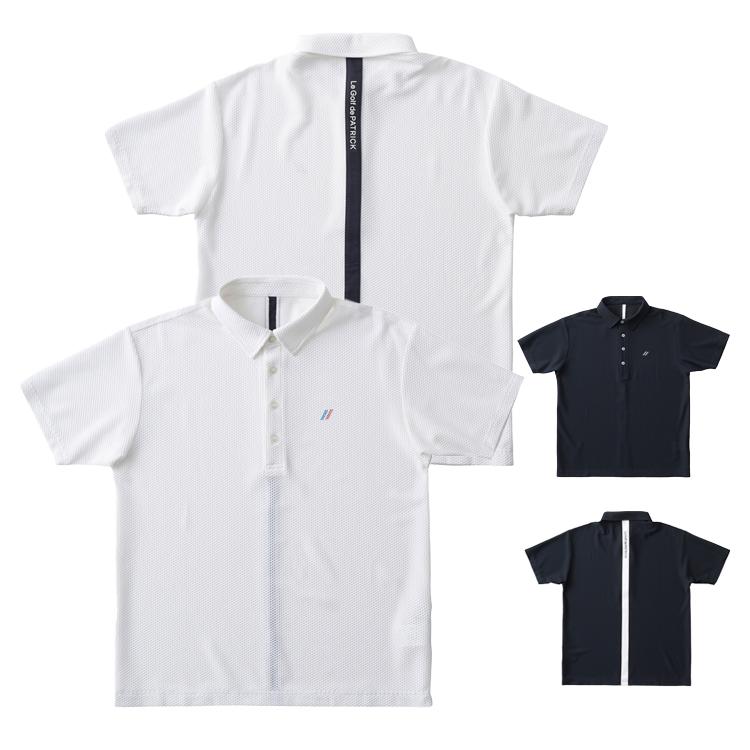 パトリック ゴルフ ポロシャツ メンズ 半袖 シャツ メッシュ 吸水速乾性 軽量 ストレッチ 無地 ゴルフウェア ブランド ロゴ PATRICK GOLF 241-120 241-122 PATRICK（パトリック） ゴルフ ポロシャツ メンズ 半袖 シャツ