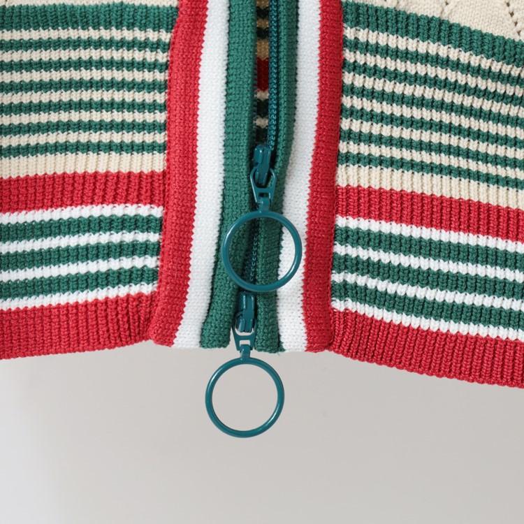 ディセンバーメイ ゴルフ ブルゾン メンズ 長袖 ニットブルゾン