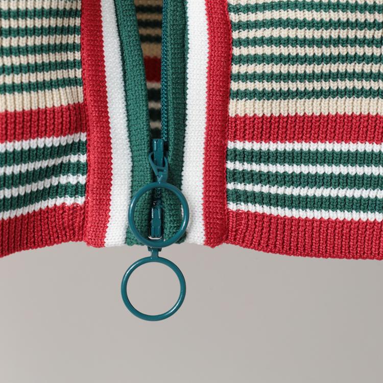 ディセンバーメイ ゴルフ ブルゾン レディース 長袖 ニットブルゾン