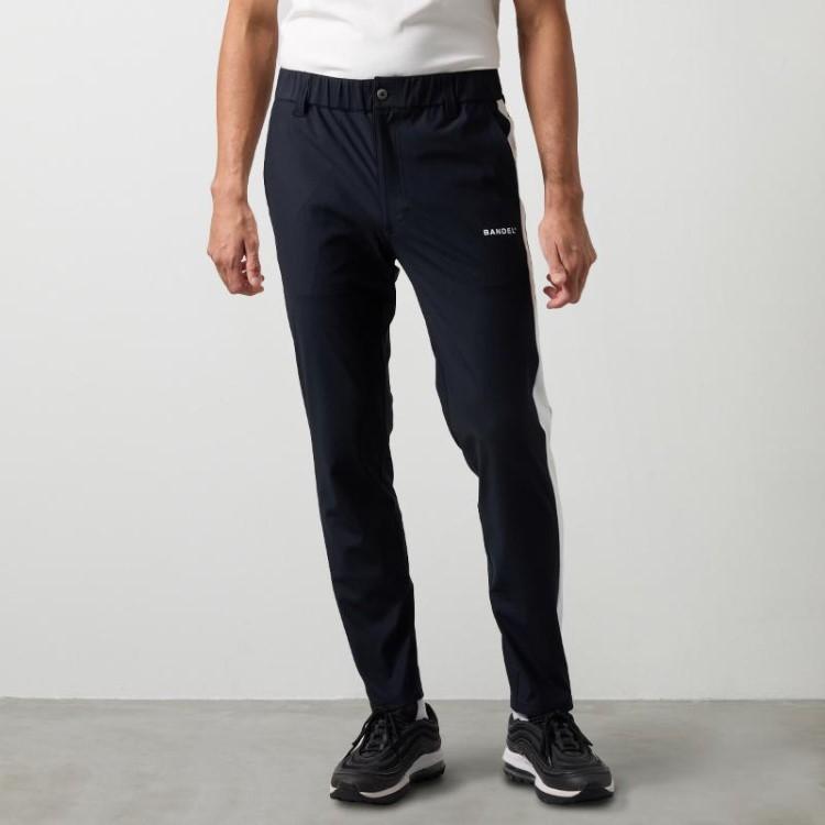 バンデル ゴルフ パンツ メンズ テーパードパンツ 長ズボン UVカット UVカット 接触冷感 ゴルフウェア 無地 ロゴ BGS-5SLNTP BANDEL GOLF BANDEL（バンデル） ゴルフ パンツ メンズ テーパードパンツ 長ズボン