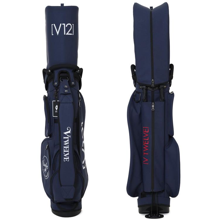 V12 STAR STUDS ゴルフバッグ /8.5型/ピンク×ゴールド